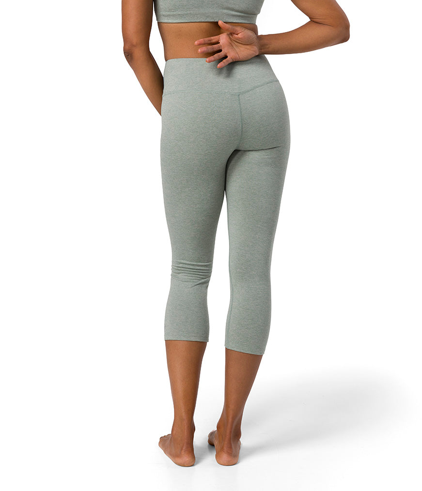 Dhara Capri Legging 3/4 Mujer Manduka Verde Claro