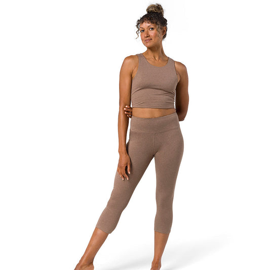 Dhara Capri Legging 3/4 Mujer Manduka Marrón