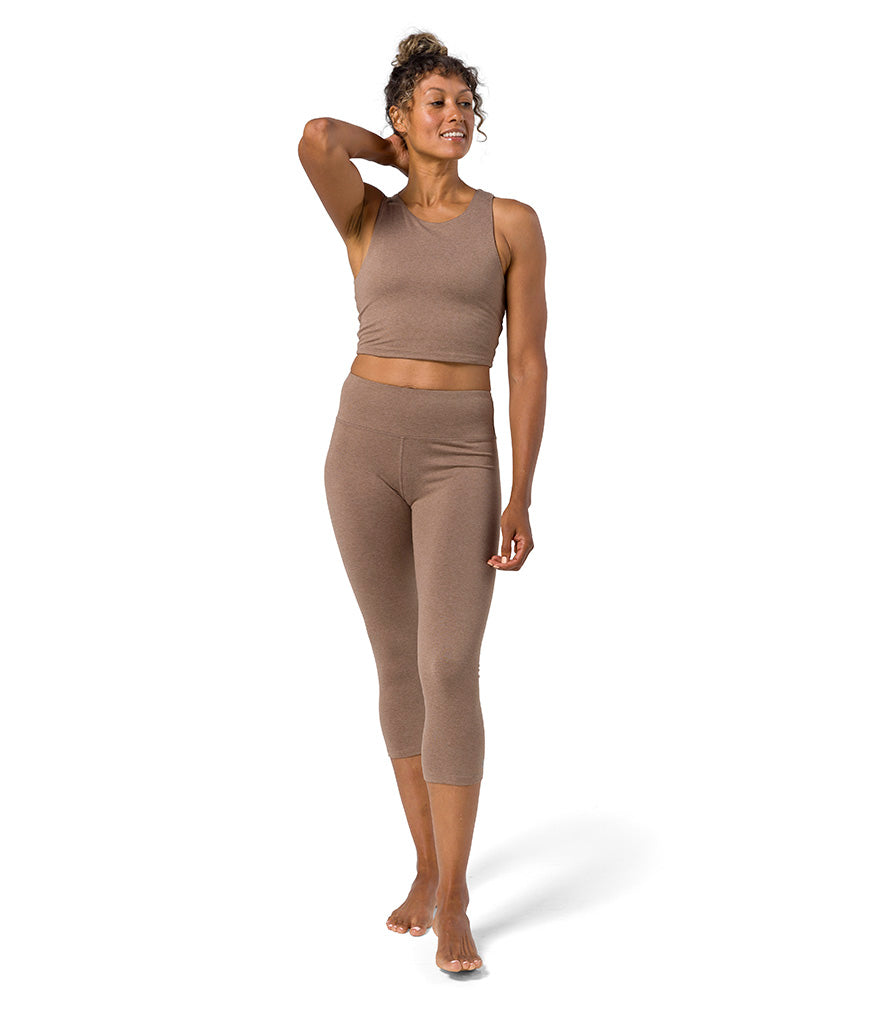 Dhara Capri Legging 3/4 Mujer Manduka Marrón
