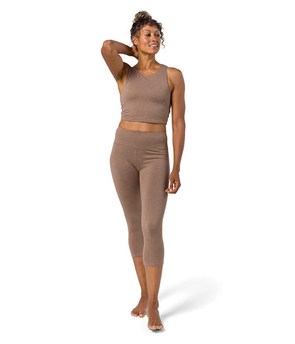 Dhara Capri Legging 3/4 Mujer Manduka Marrón