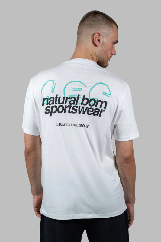 Camiseta Off-Court Blanca - Algodón Orgánico