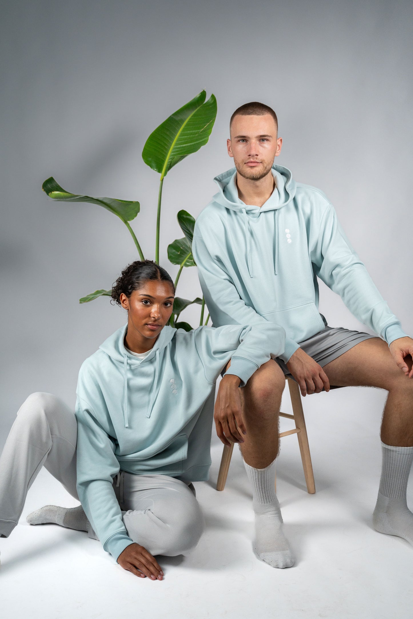 Sudadera con capucha NBS Azul Claro