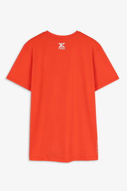 Camiseta Nox Team Regular Hombre Rojo/Naranja
