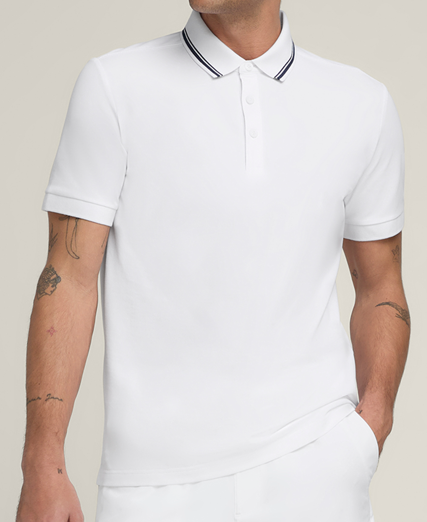 Polo Wilson Piqué Hombre Blanco