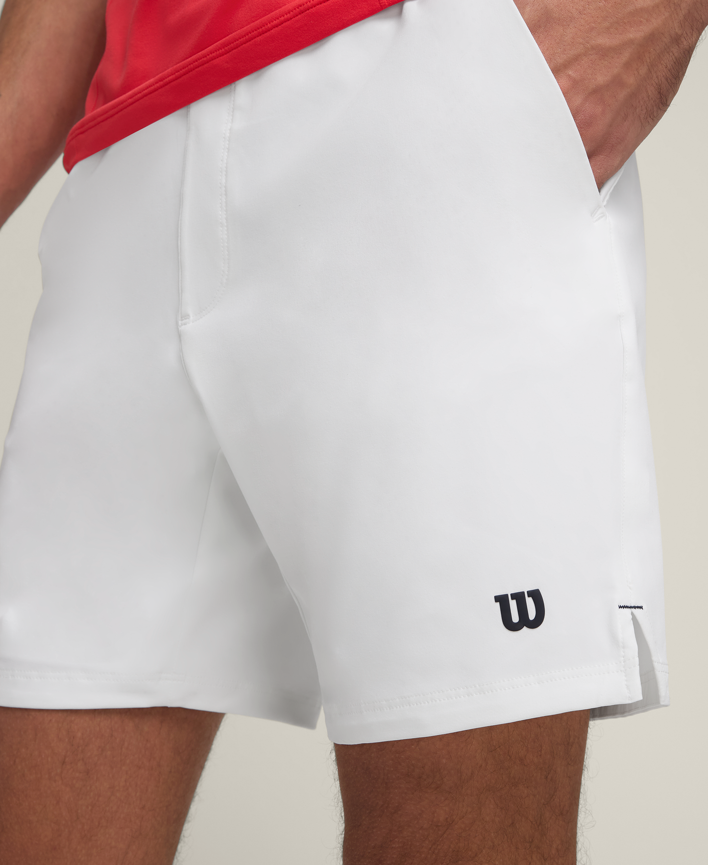 Short Wilson Team Short 7 2025 Hombre Blanco