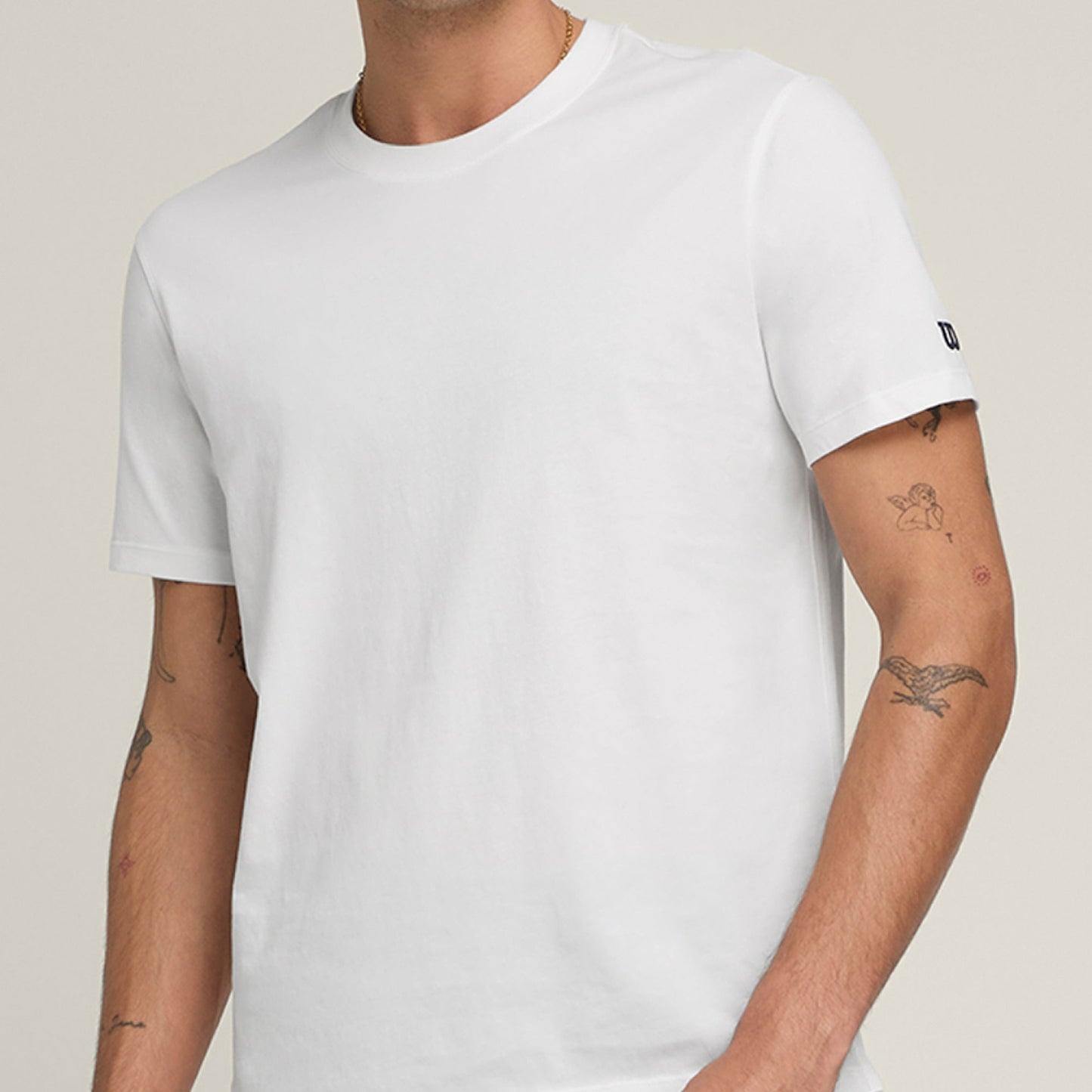 Camiseta Wilson Team Easy 2025 Hombre Blanco