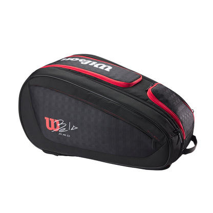 Paletero Wilson Bela Super Tour Negro/Rojo 2025