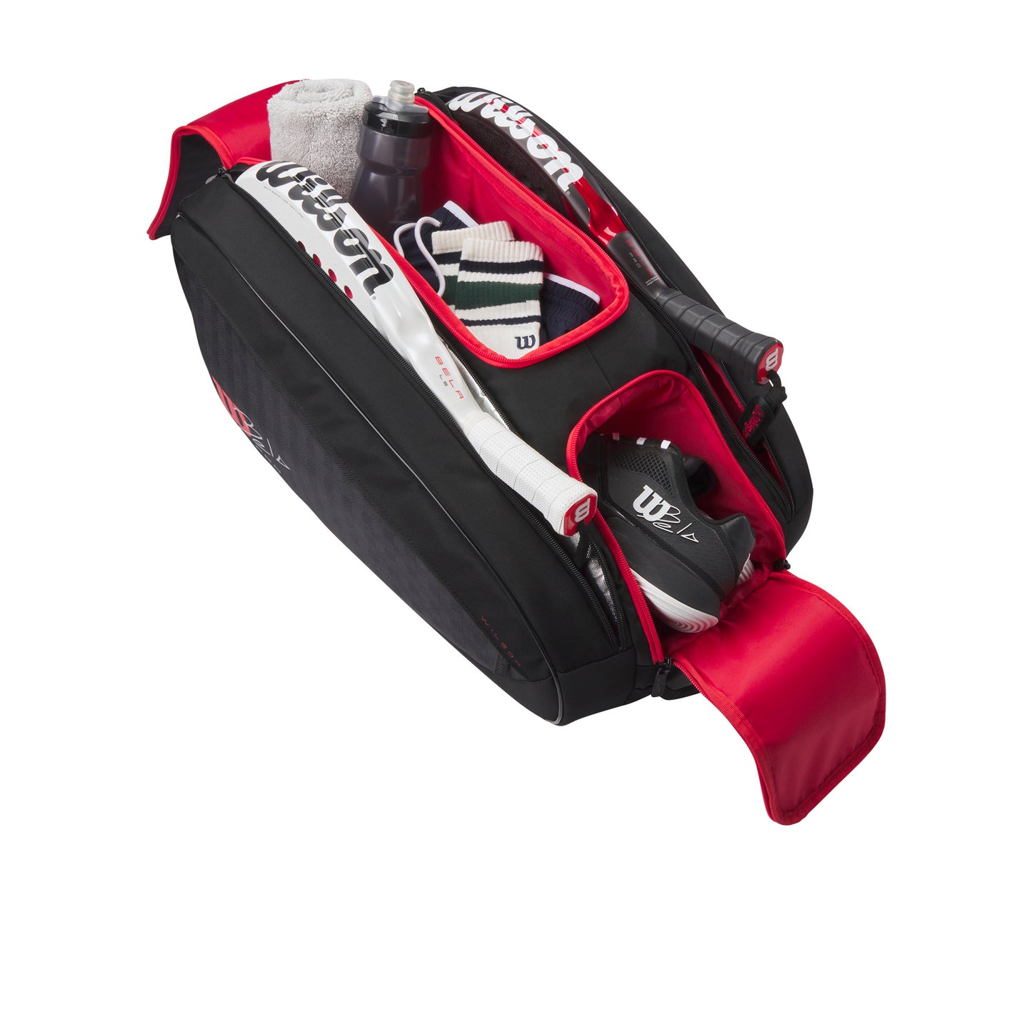 Paletero Wilson Bela Super Tour Negro/Rojo 2025