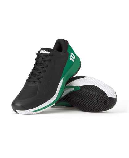 Zapatillas de Pádel Wilson Rush Pro Ace 2025 Hombre Negro/Verde