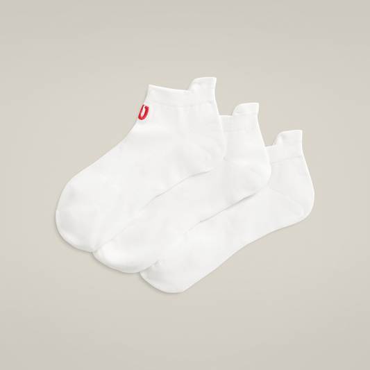 Pack 3 Calcetines Wilson Ankle Tab Blanco