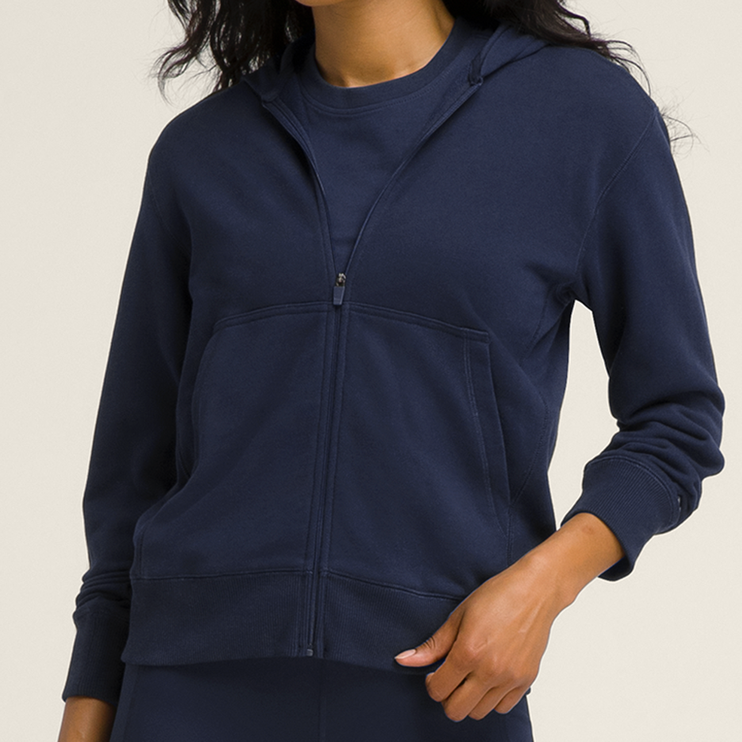 Sudadera Wilson con Cremallera Mujer Azul Marino Clásico