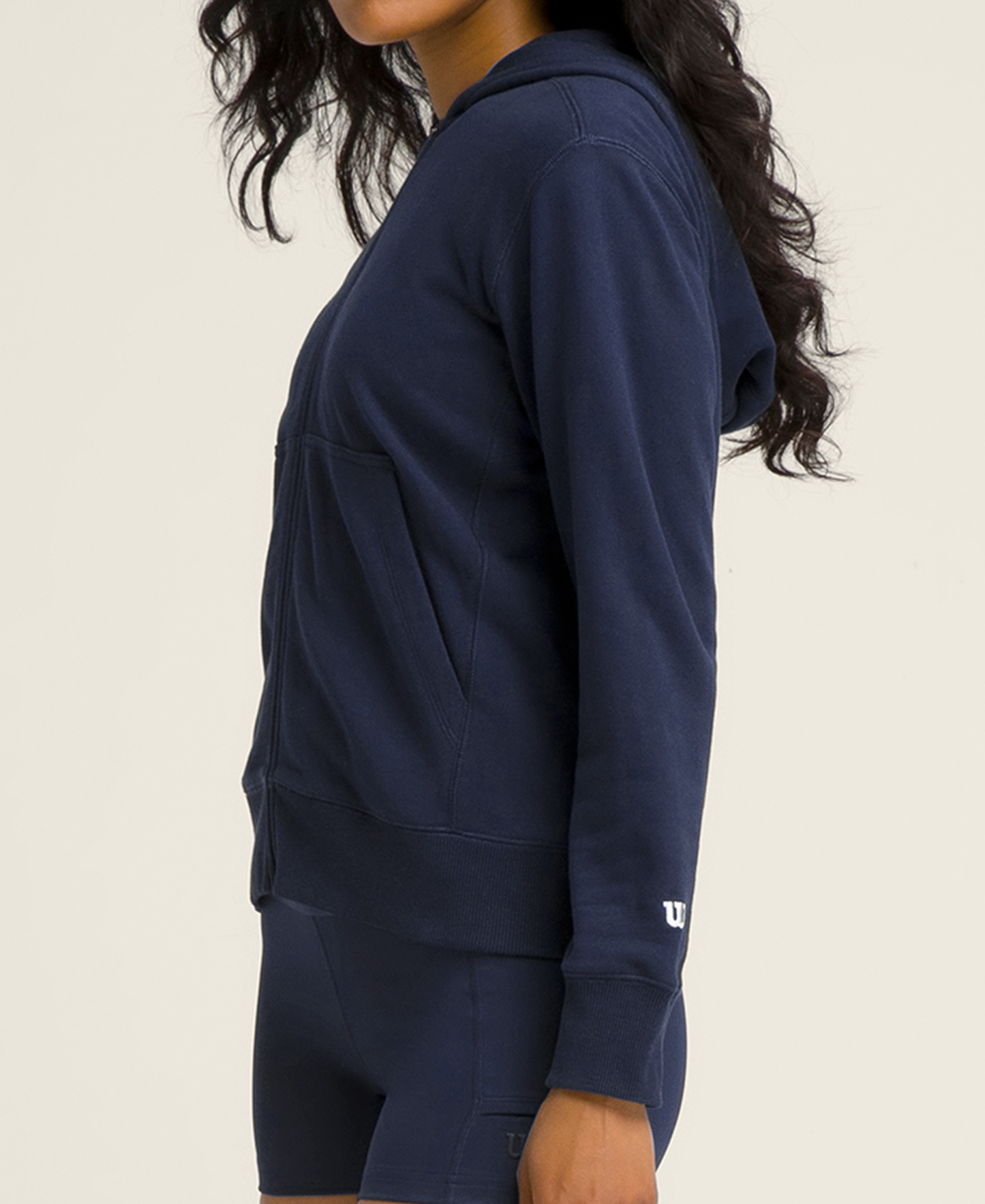 Sudadera Wilson con Cremallera Mujer Azul Marino Clásico