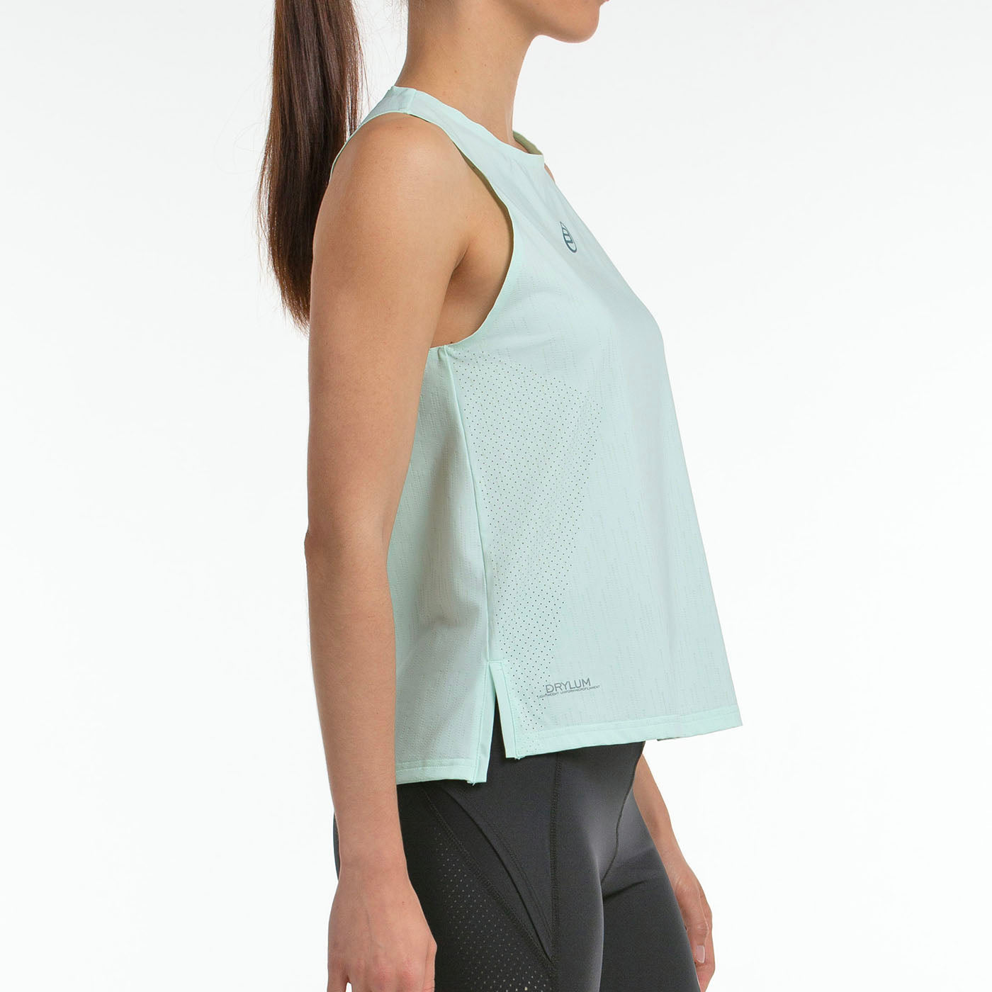 Top de Pádel Bullpadel Abure 2025 Verde Agua Mujer