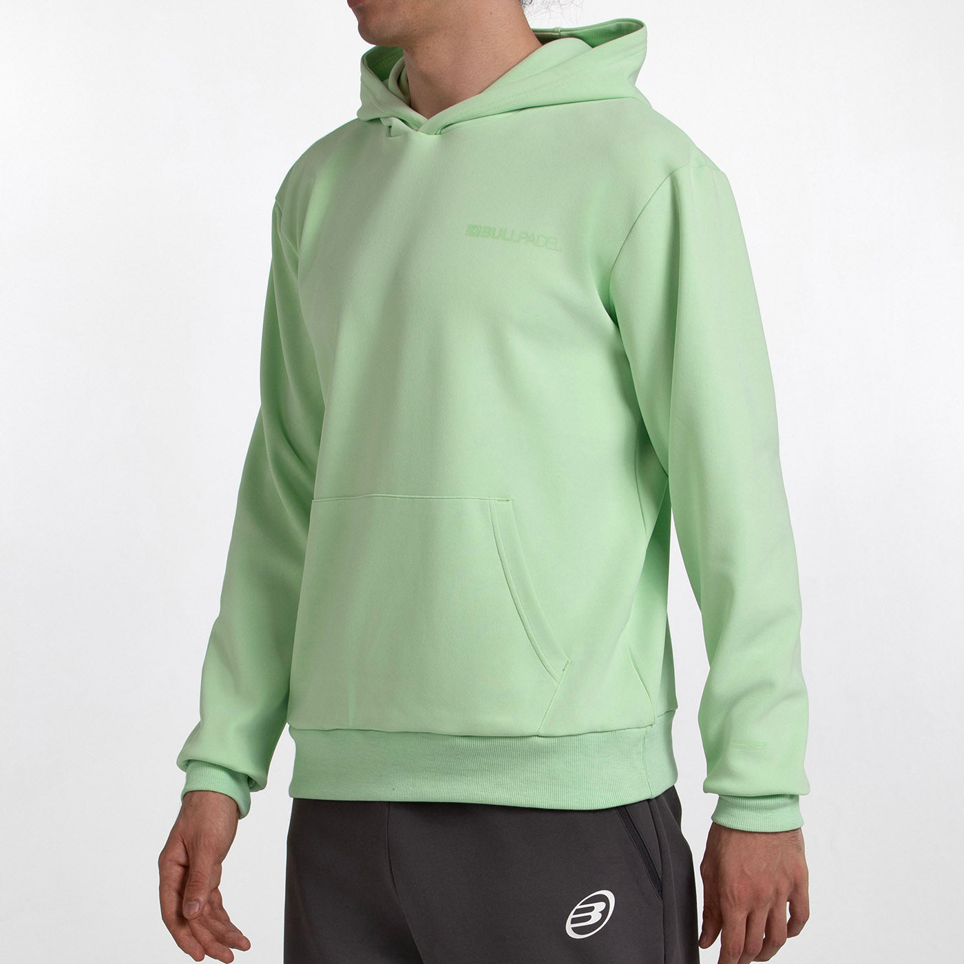 Sudadera Bullpadel Albier Verde Ácido