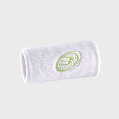 Muñequera Bullpadel Blanco/Verde Oscuro