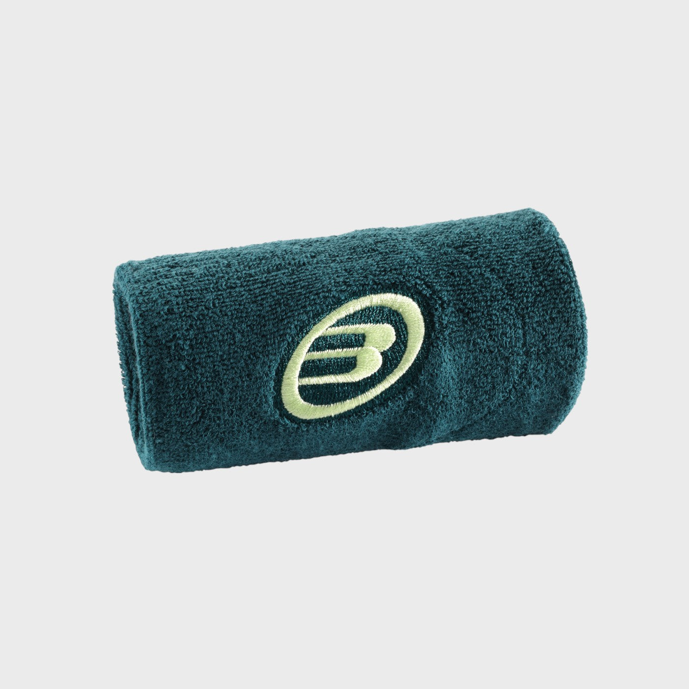 Muñequera Bullpadel Blanco/Verde Oscuro