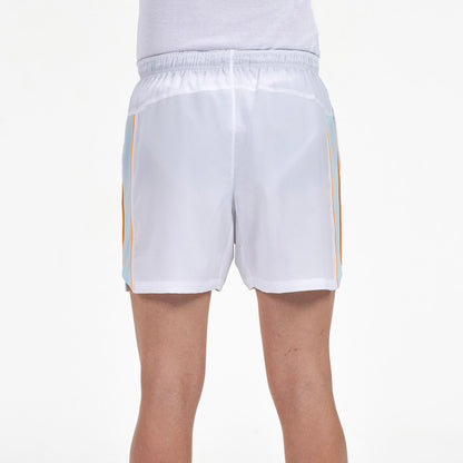 Pantalón corto de pádel Bullpadel Castiel Blanco Hombre