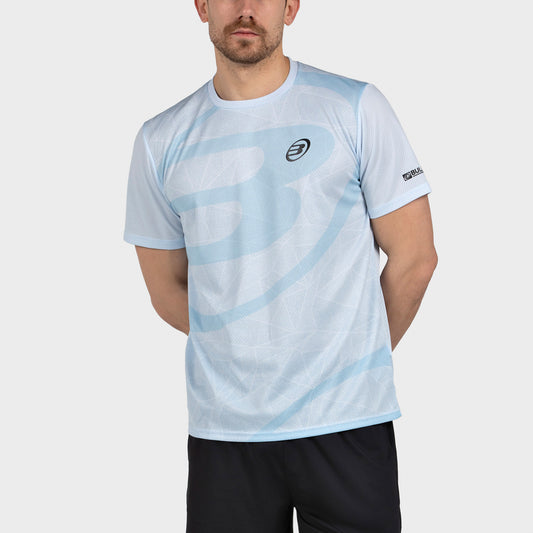 Camiseta de pádel Bullpadel Castil Azul Glaciar Hombre
