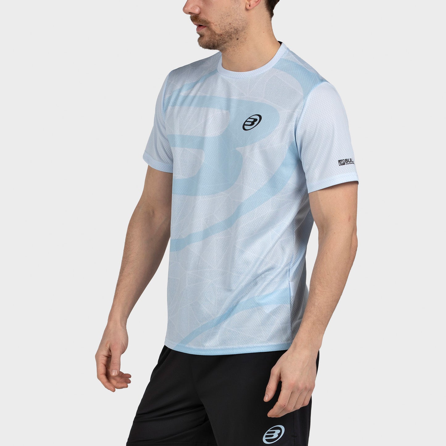 Camiseta de pádel Bullpadel Castil Azul Glaciar Hombre