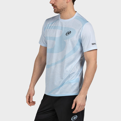 Camiseta de pádel Bullpadel Castil Azul Glaciar Hombre