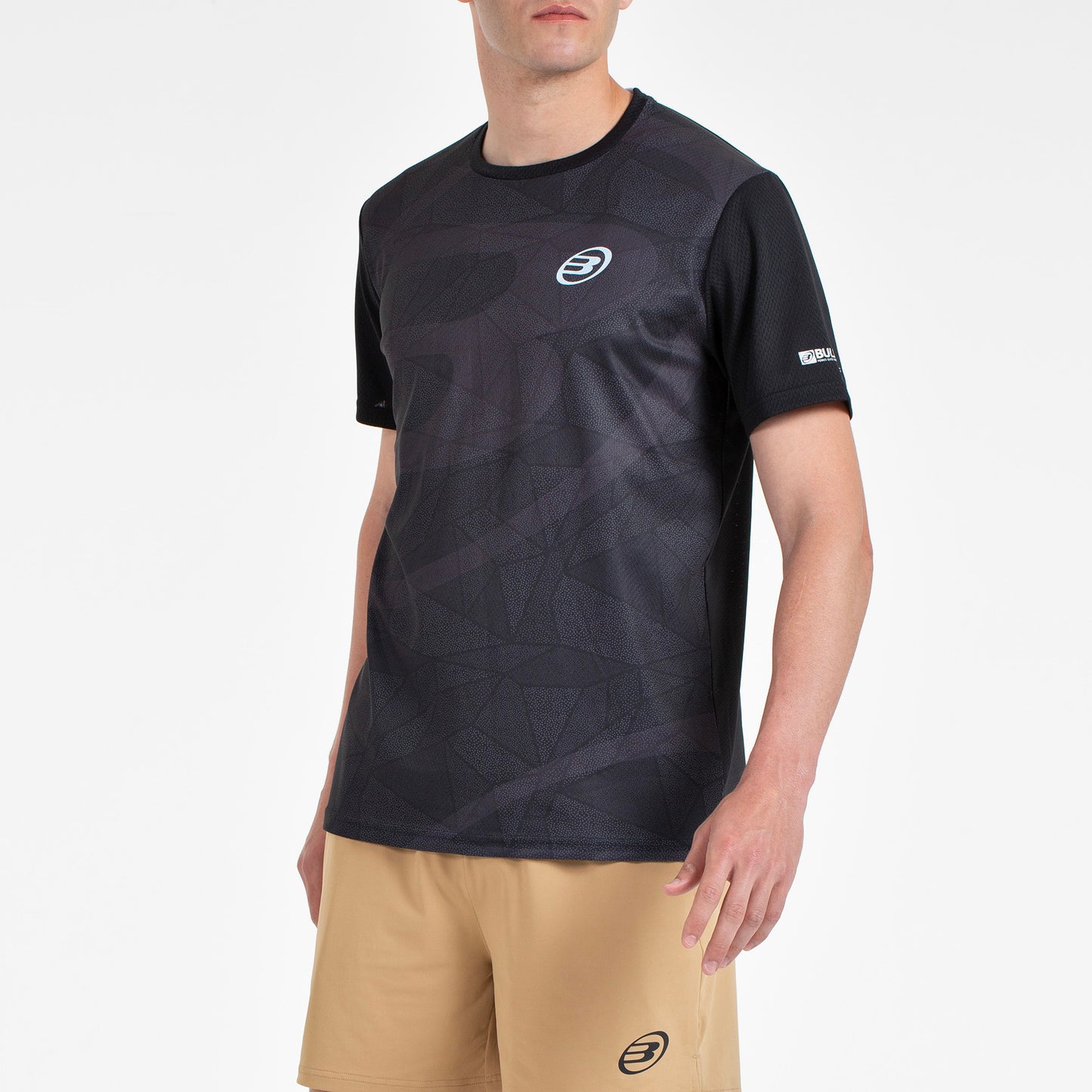 Camiseta de pádel Bullpadel Castil Negro Hombre