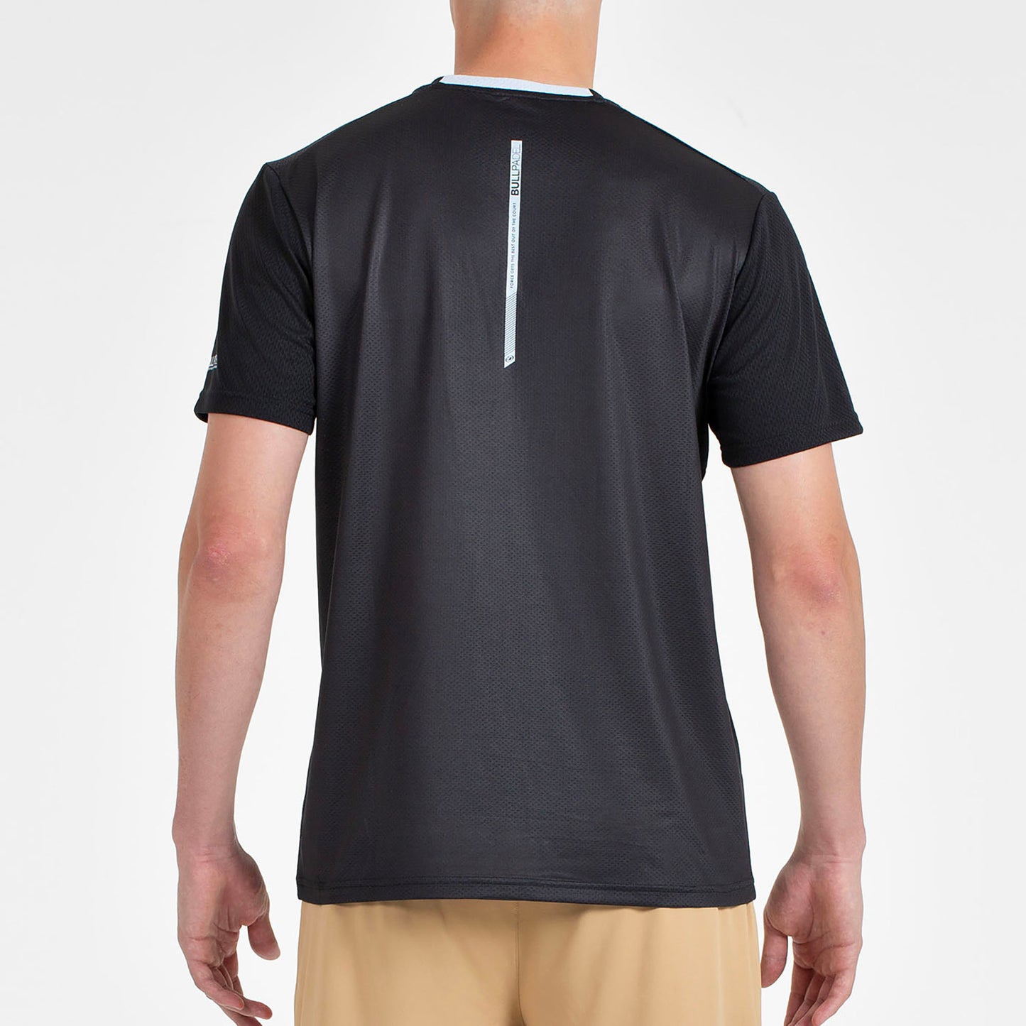 Camiseta de pádel Bullpadel Castil Negro Hombre