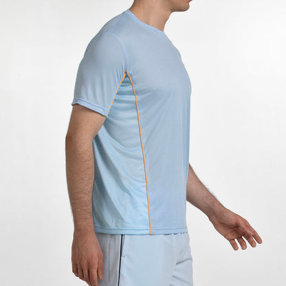Camiseta de pádel Bullpadel Cerezal Azul Glaciar Hombre