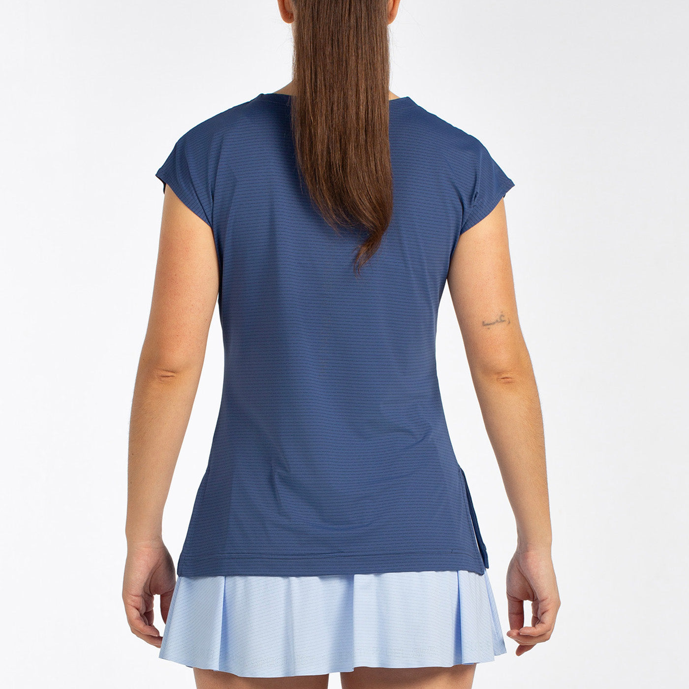 Camiseta Bullpadel Covelo Manga Corta Azul Sombra
