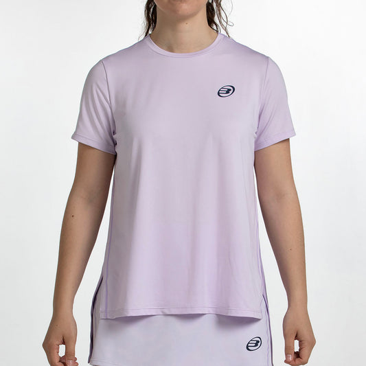 Camiseta de pádel Bullpadel Picase Lila Pastel Mujer