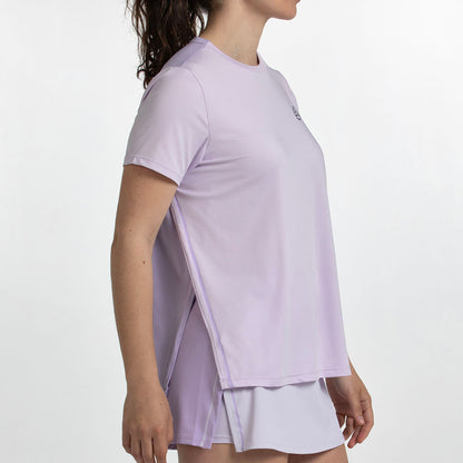 Camiseta de pádel Bullpadel Picase Lila Pastel Mujer